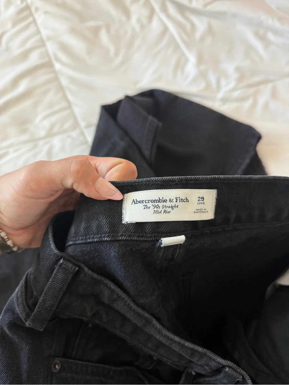 Abercrombie & Fitch Black Straight Leg Jeans - Women